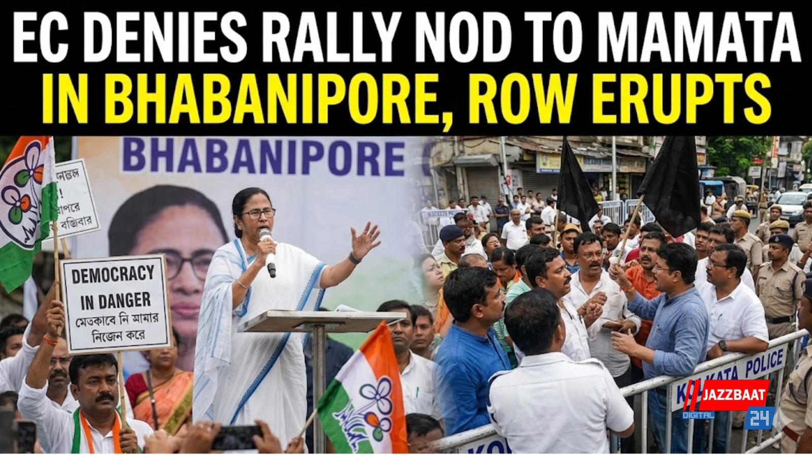 EC Denies Rally Nod to Mamata in Bhabanipore, Row Erupts
