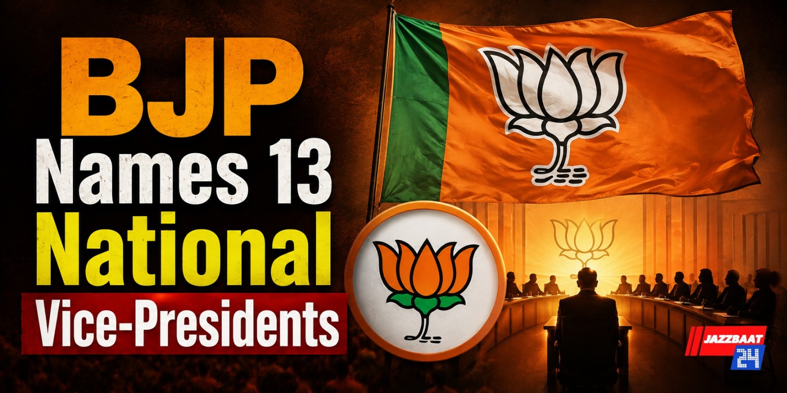 BJP Names 13 National Vice-Presidents