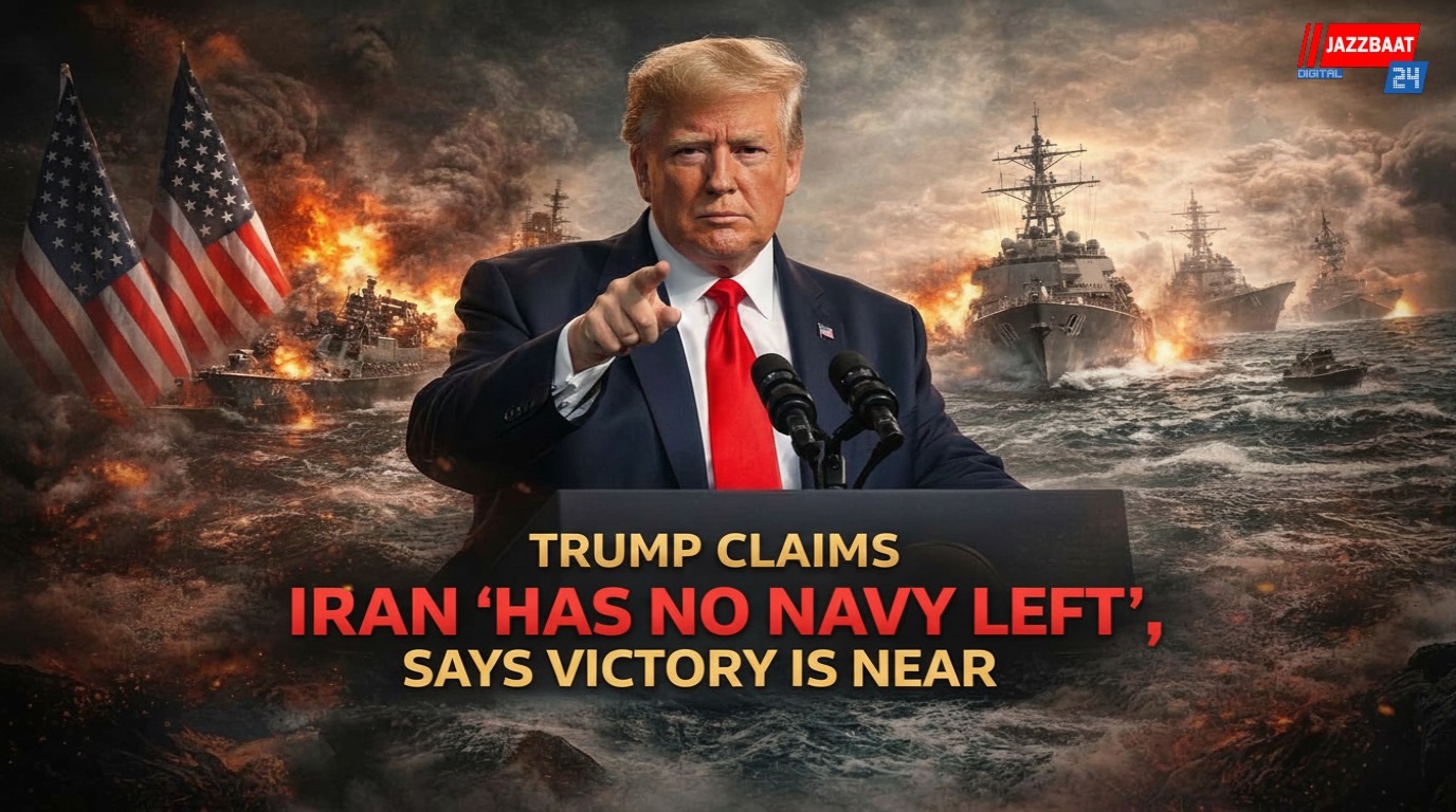 Trump claims Iran ‘has no navy left’, says victory is near