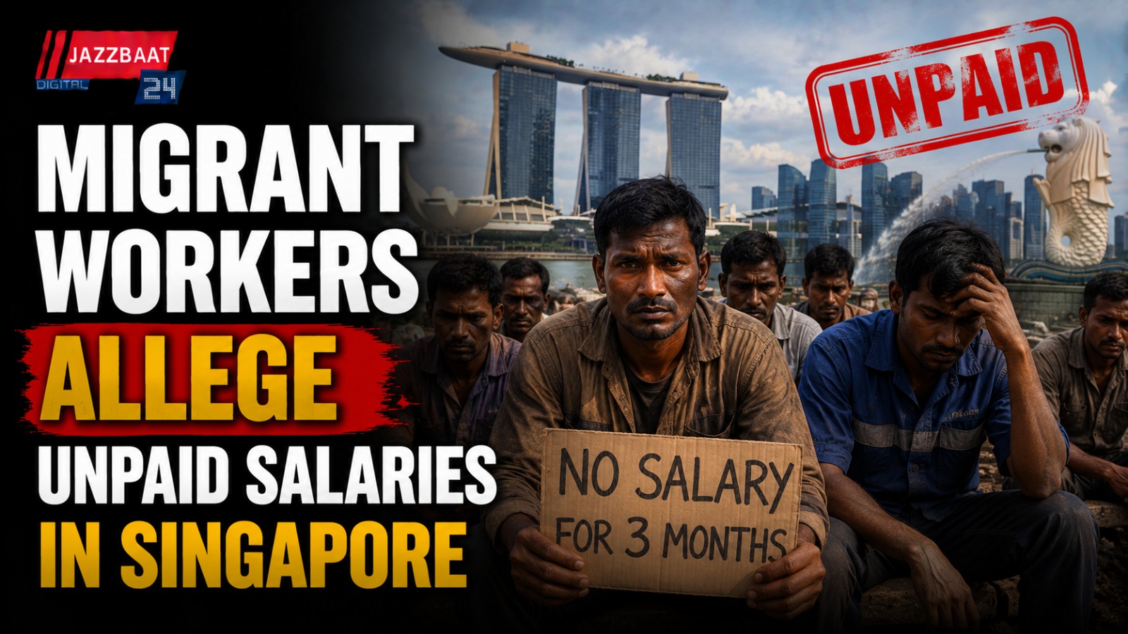 Migrant Workers Allege Unpaid Salaries in Singapore