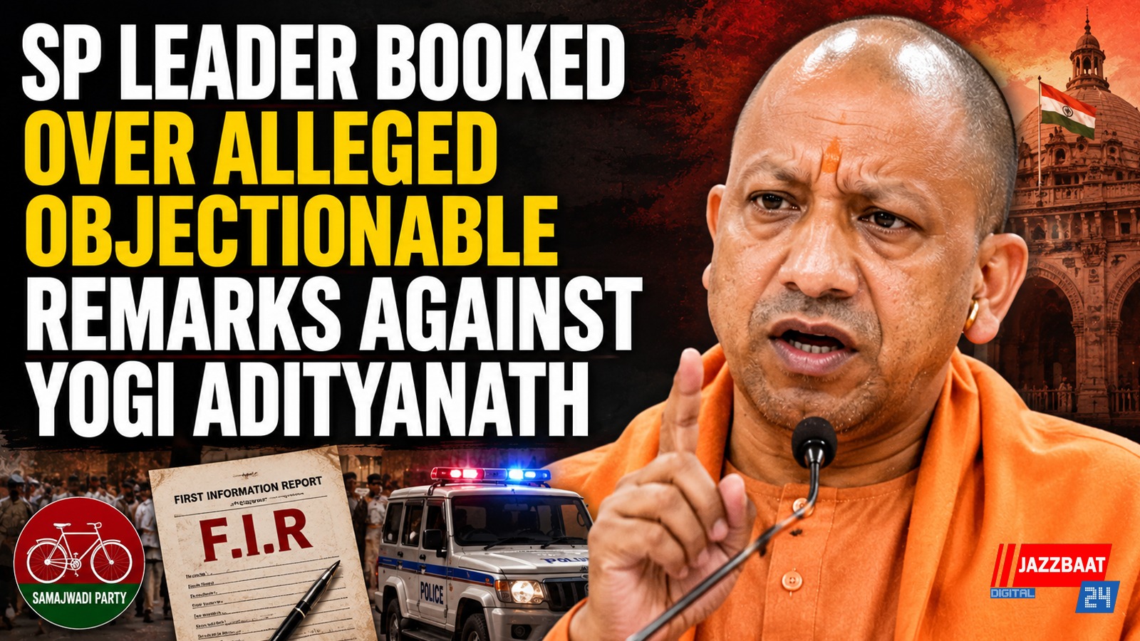 SP Leader Booked Over Alleged Objectionable Remarks Against Yogi Adityanath
