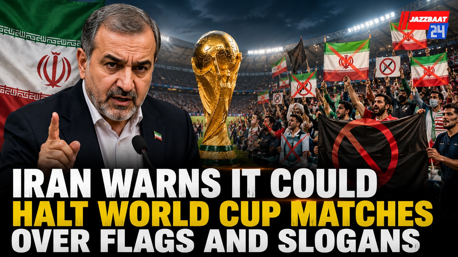 Iran Warns It Could Halt World Cup Matches Over Flags and Slogans