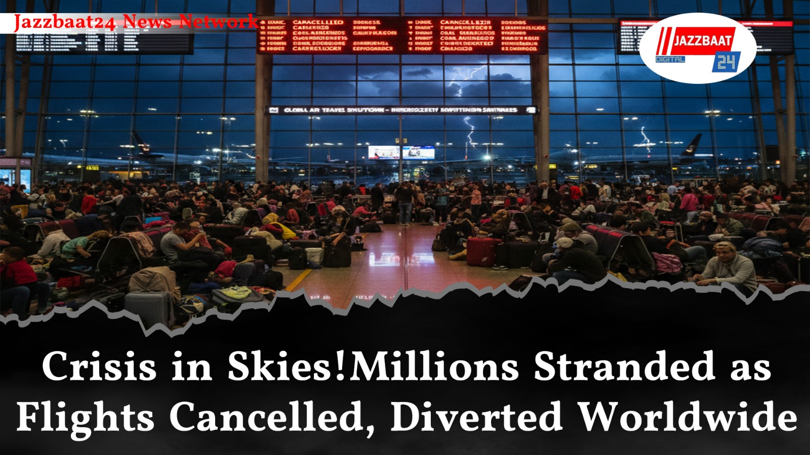Crisis in Skies!Millions Stranded as Flights Cancelled, Diverted Worldwide

