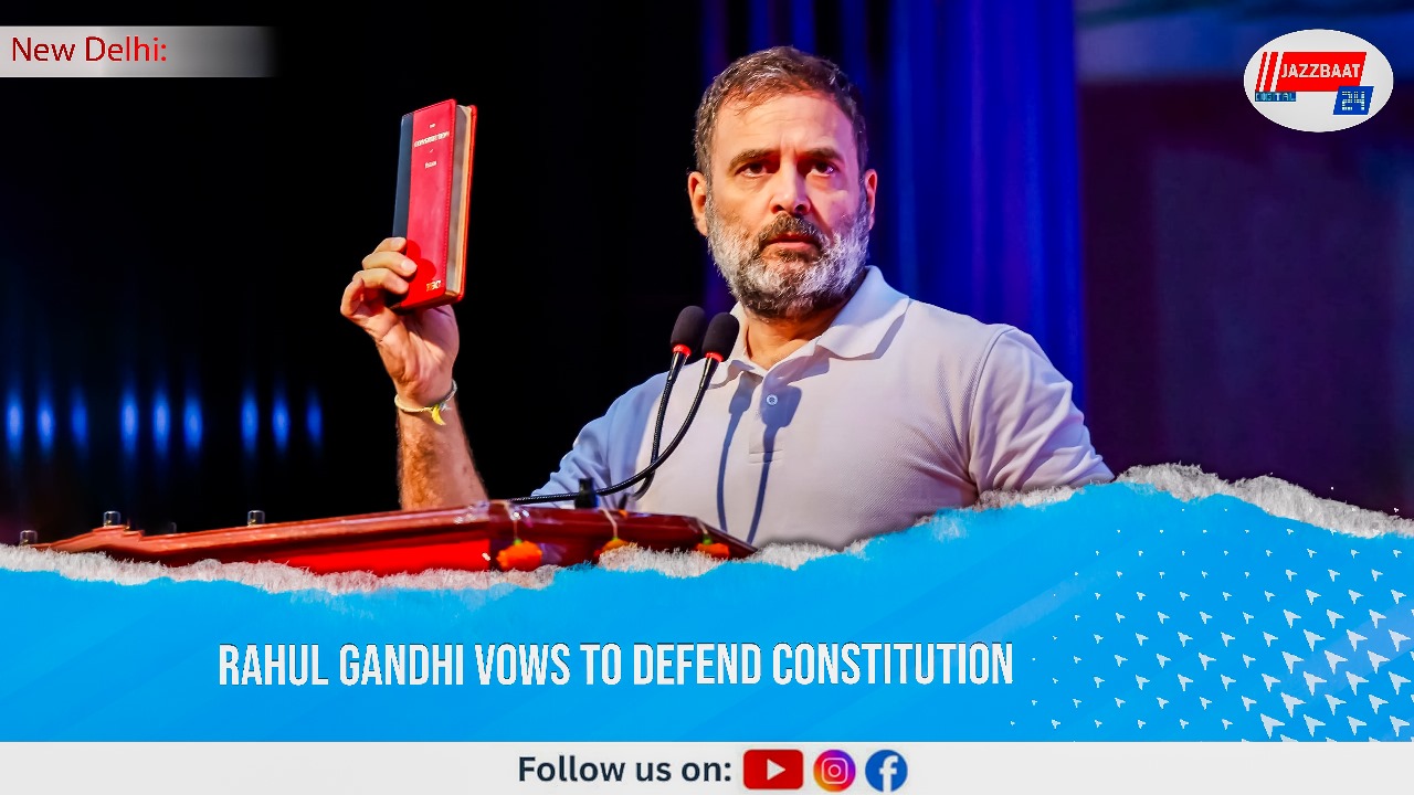 Rahul Gandhi Vows to Defend Constitution
