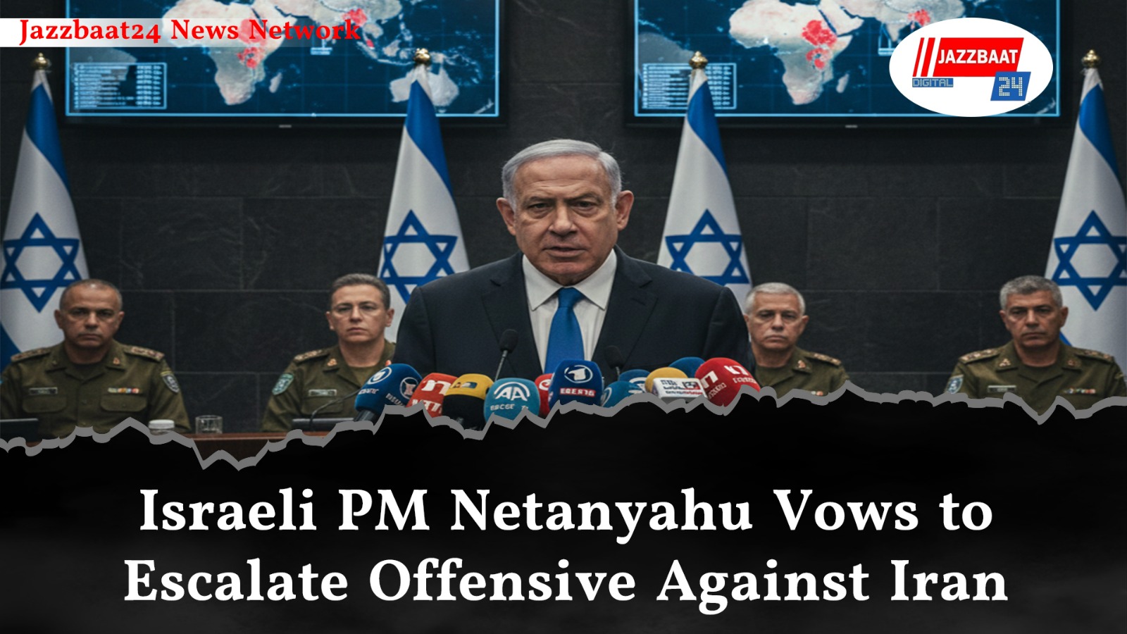 Israeli PM Netanyahu Vows to Escalate Offensive Against Iran

