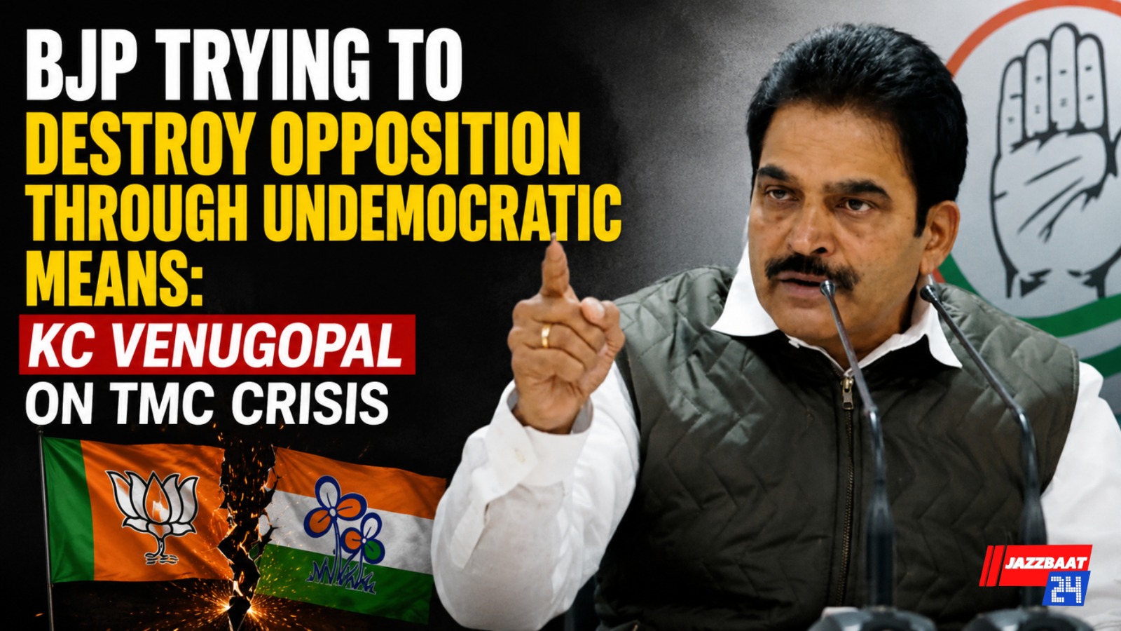 BJP Trying to Destroy Opposition Through Undemocratic Means: KC Venugopal on TMC Crisis