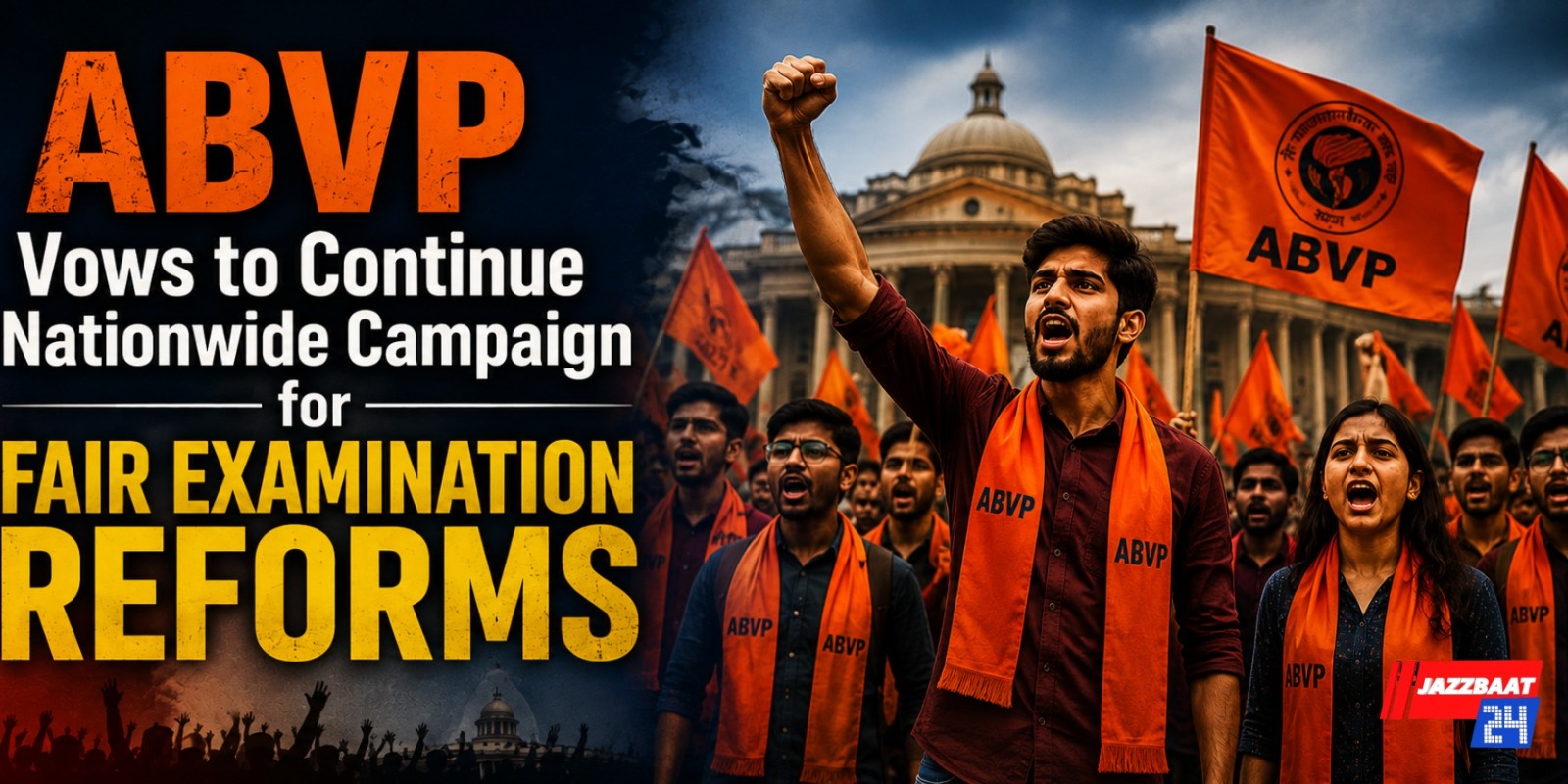 ABVP Vows to Continue Nationwide Campaign for Fair Examination Reforms