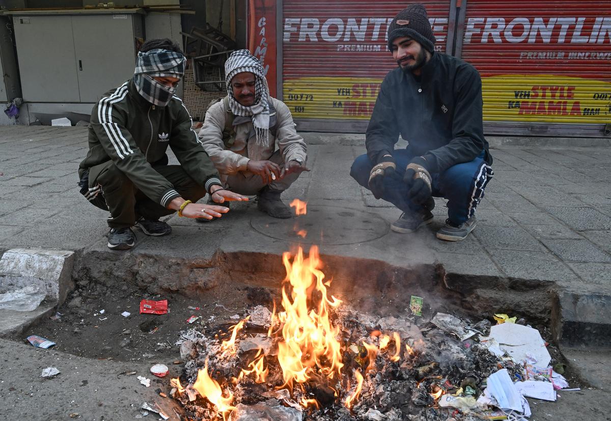 Frozen Valley: Kashmir’s Bone-Chilling Winter Tightens Its Grip  
