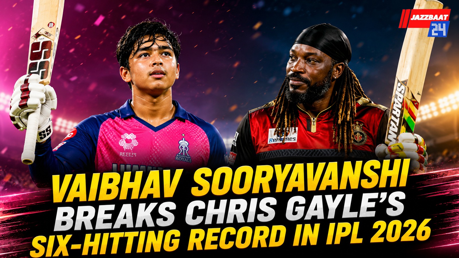 Vaibhav Sooryavanshi Breaks Chris Gayle’s Six-Hitting Record in IPL 2026

