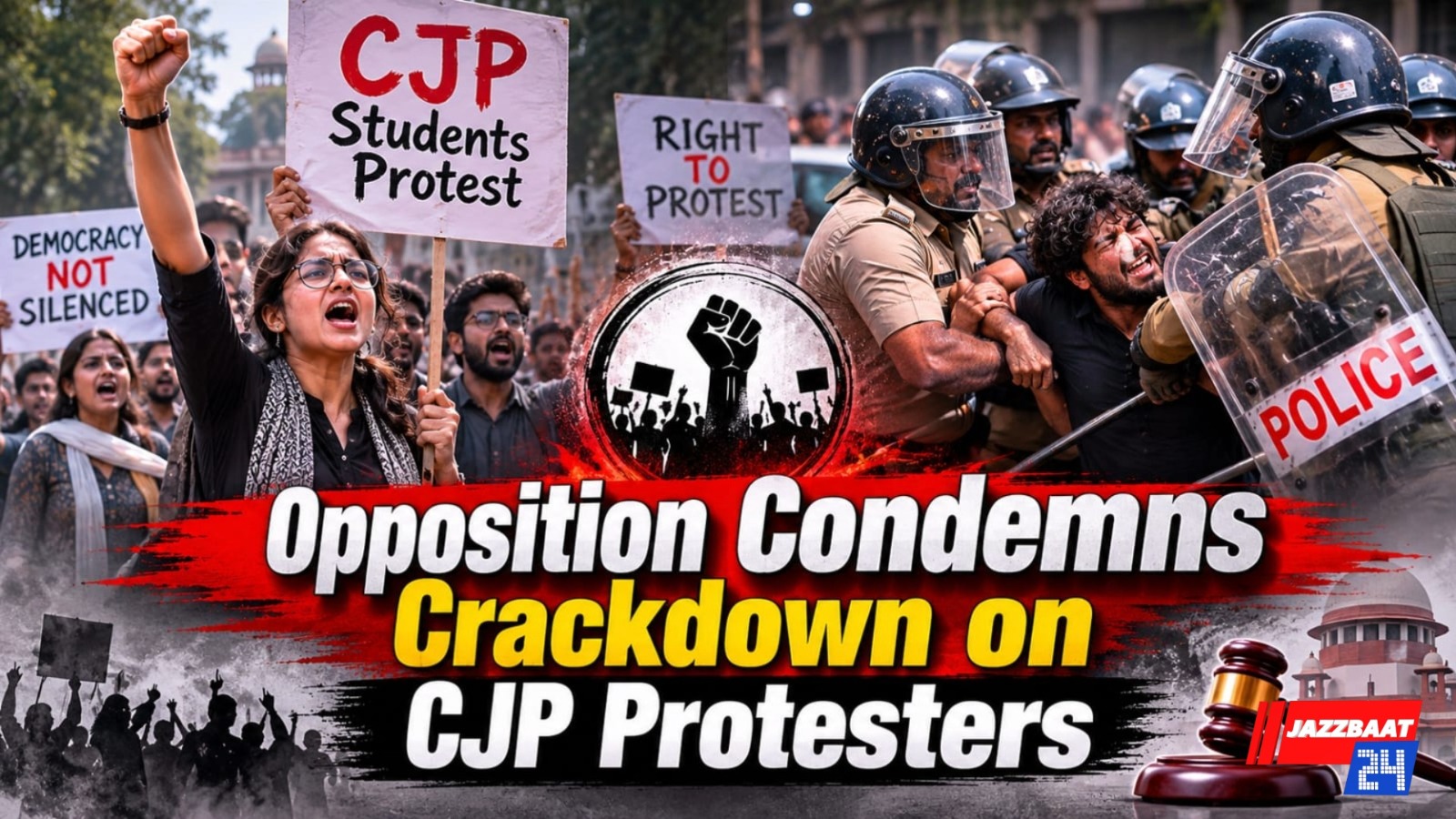 Opposition Condemns Crackdown on CJP Protesters