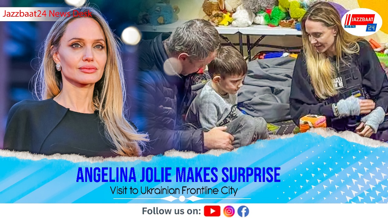 Angelina Jolie Makes Surprise Visit to Ukrainian Frontline City

