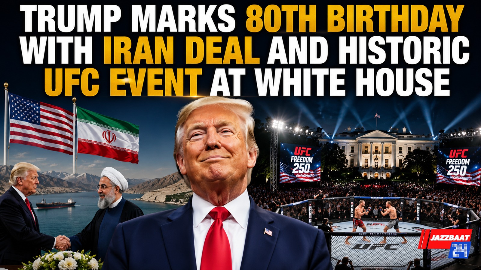 Trump Marks 80th Birthday with Iran Deal and Historic UFC Event at White House