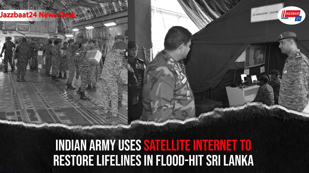 Indian Army Uses Satellite Internet to Restore Lifelines in Flood-Hit Sri Lanka

