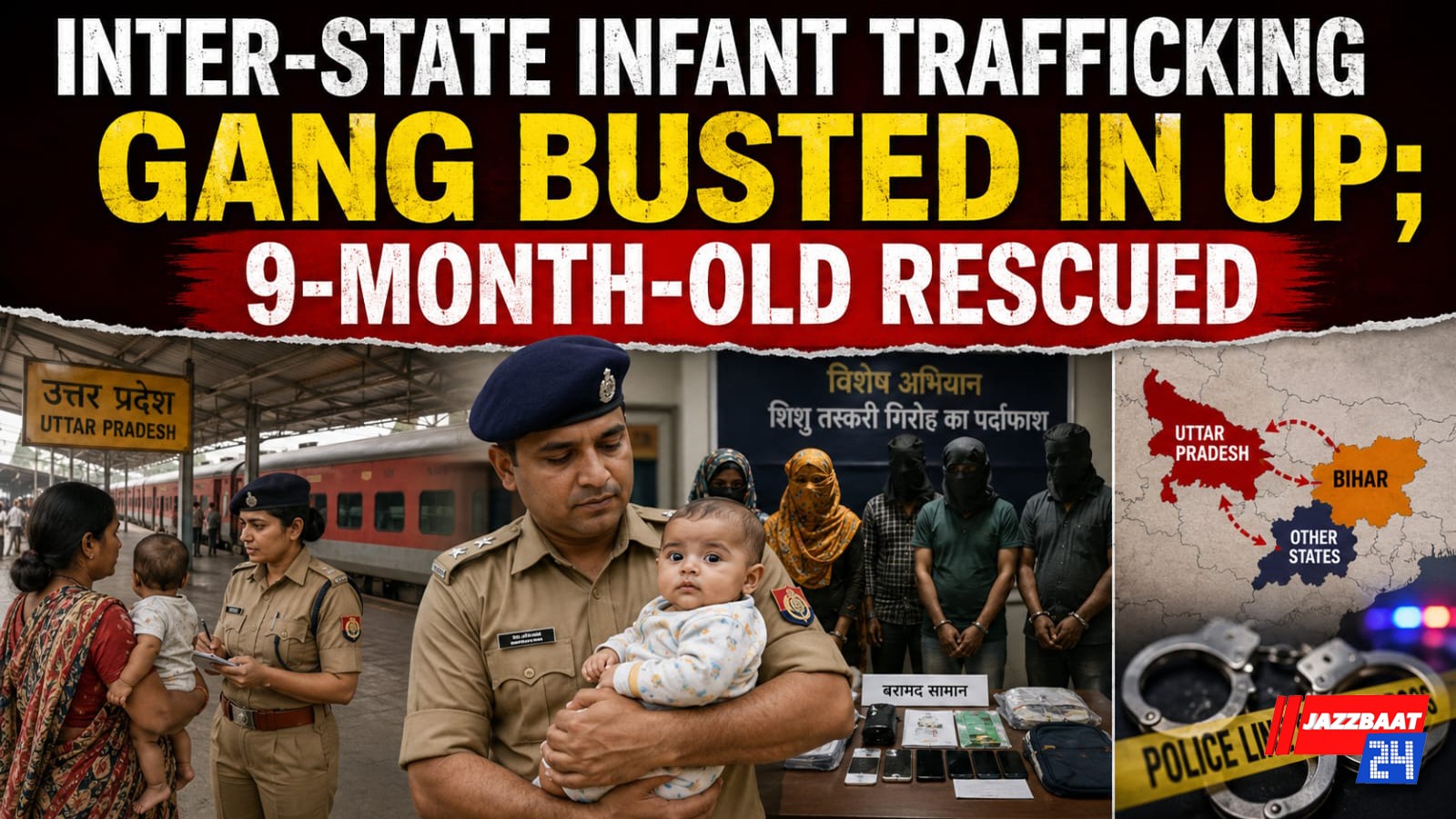 Inter-State Infant Trafficking Gang Busted in UP; 9-Month-Old Rescued