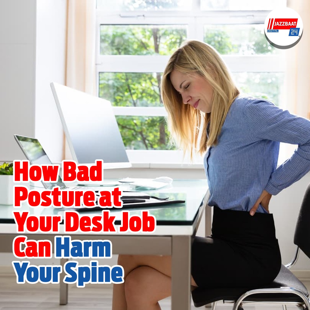 Bad back, desk job? Here are several ways that bad posture at work might damage your spine
