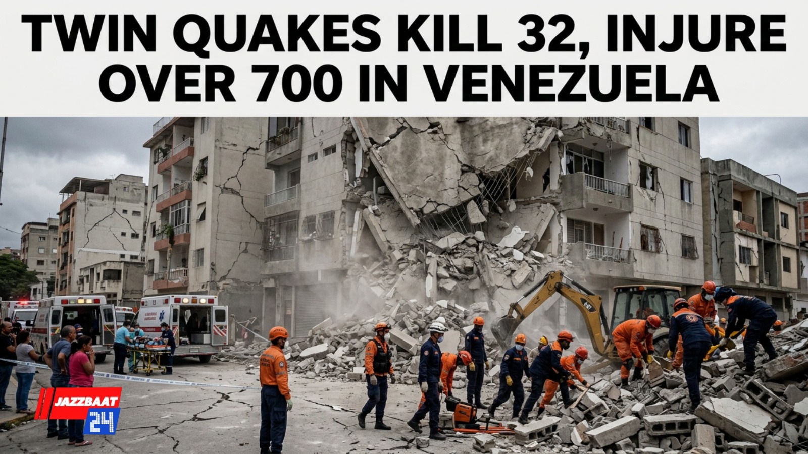 Twin Quakes Kill 32, Injure Over 700 in Venezuela