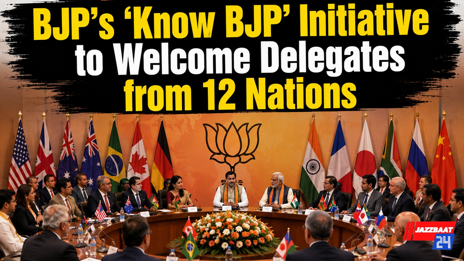 BJP’s ‘Know BJP’ Initiative to Welcome Delegates from 12 Nations