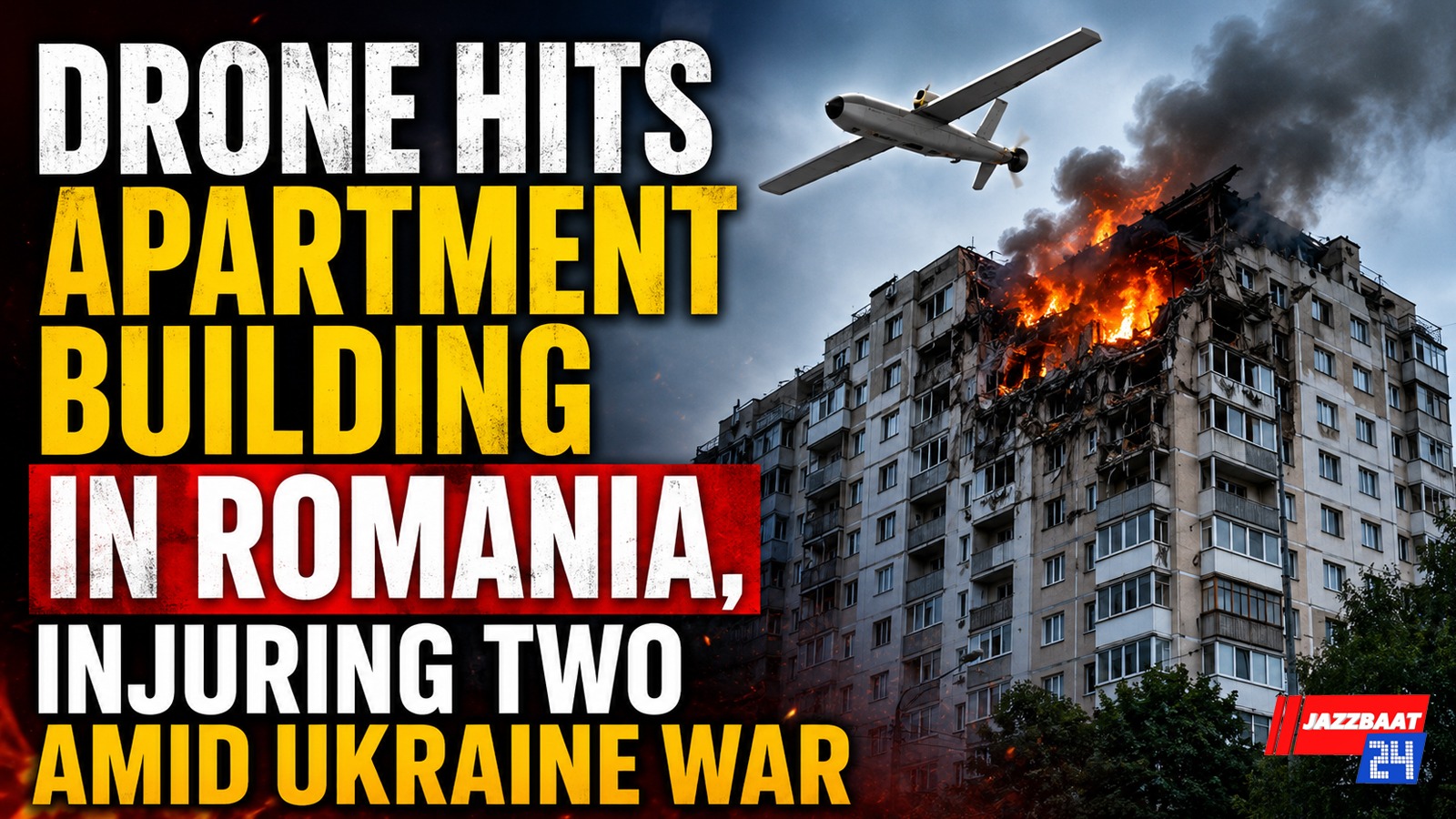 Drone Hits Apartment Building in Romania, Injuring Two Amid Ukraine War