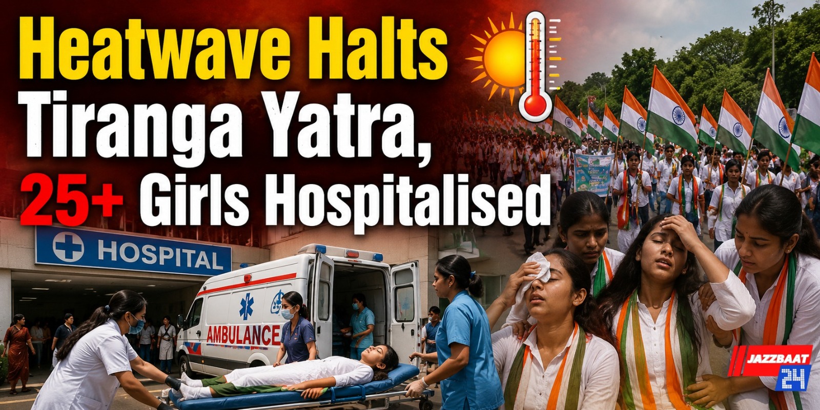 Heatwave Halts Tiranga Yatra, 25+ Girls Hospitalised