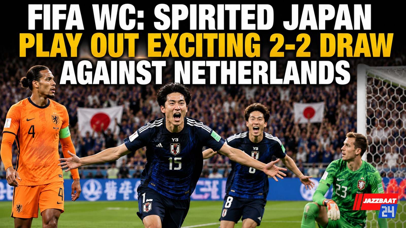 FIFA WC: Spirited Japan Play Out Exciting 2-2 Draw Against Netherlands