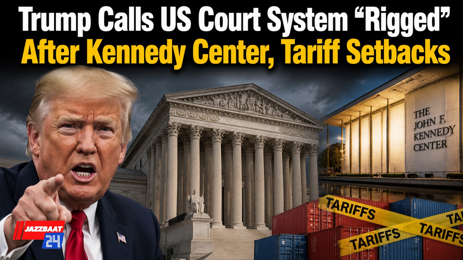 Trump Calls US Court System “Rigged” After Kennedy Center, Tariff Setbacks