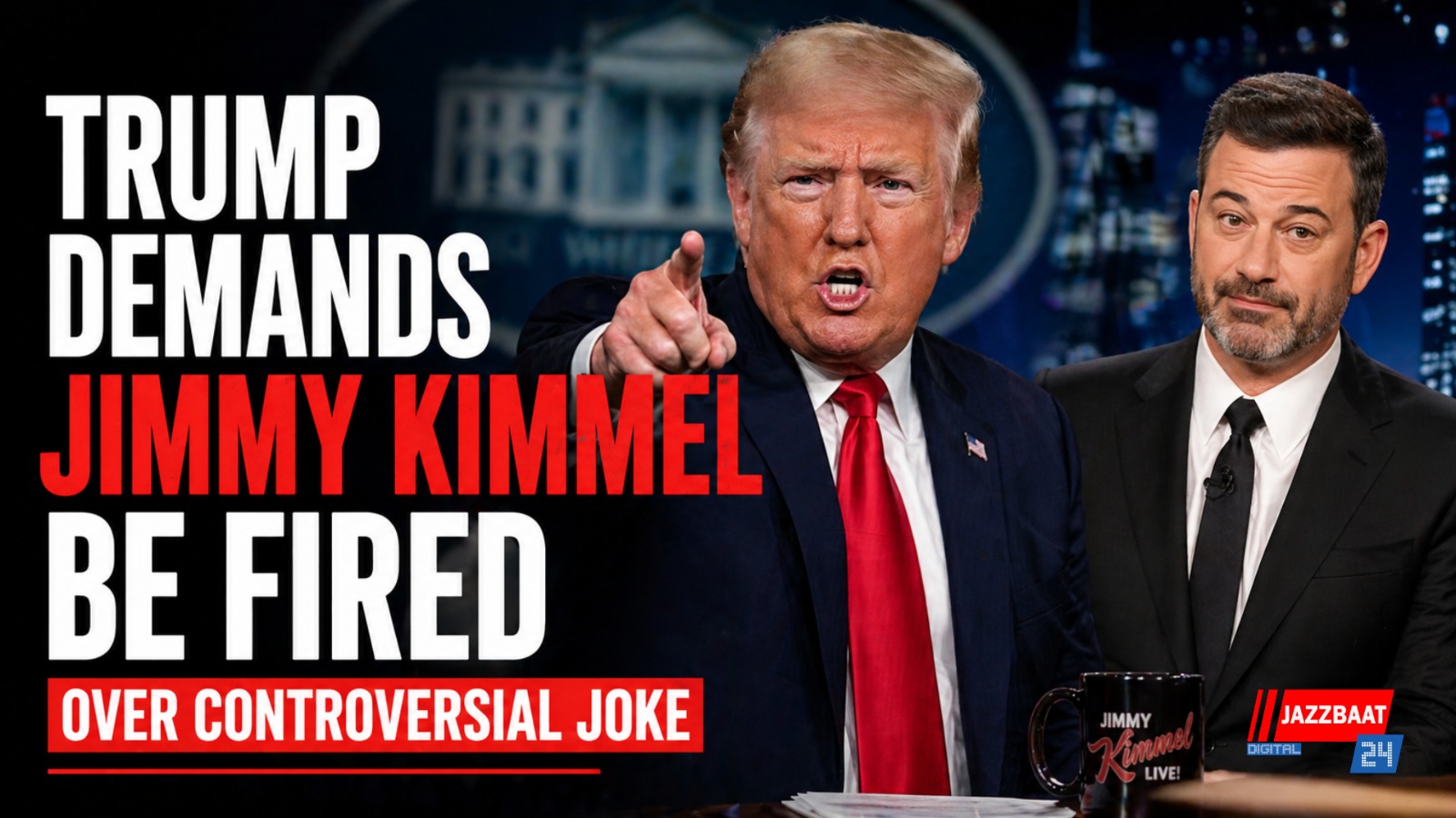 Trump demands Jimmy Kimmel be fired over controversial joke