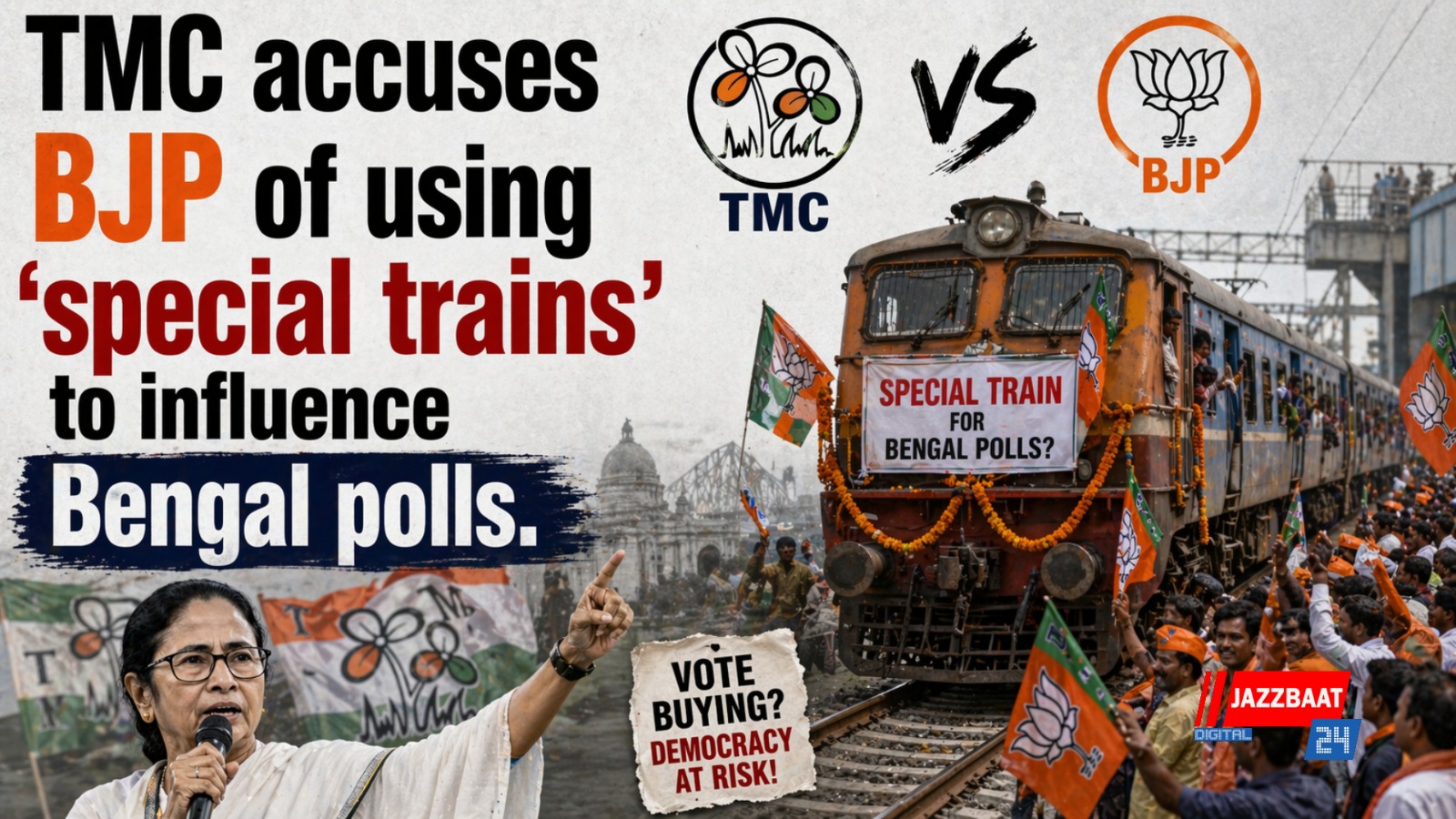 TMC accuses BJP of using ‘special trains’ to influence Bengal polls