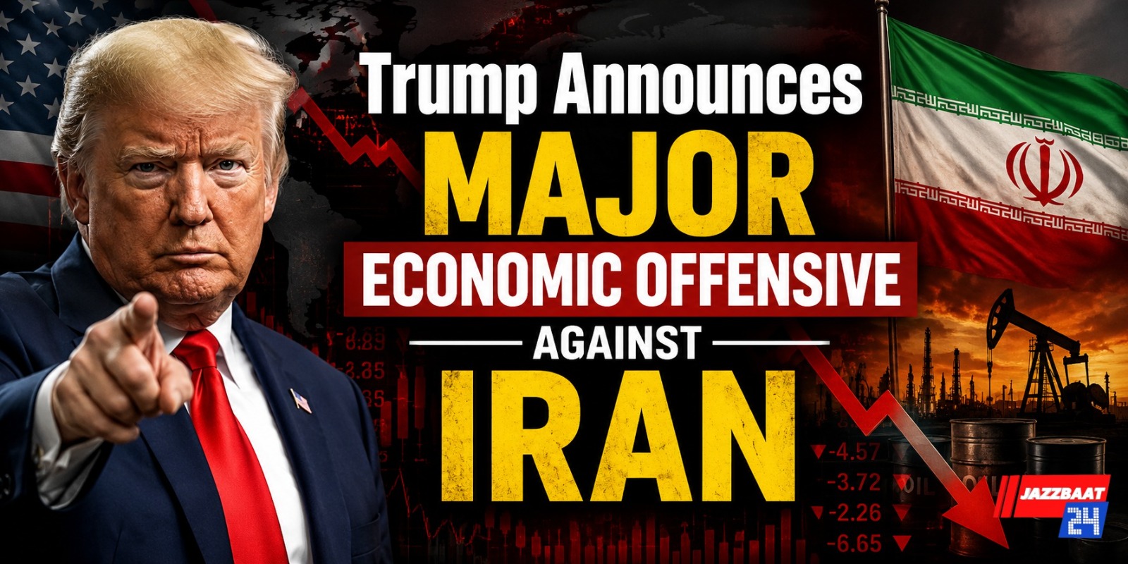 Trump Announces Major Economic Offensive Against Iran