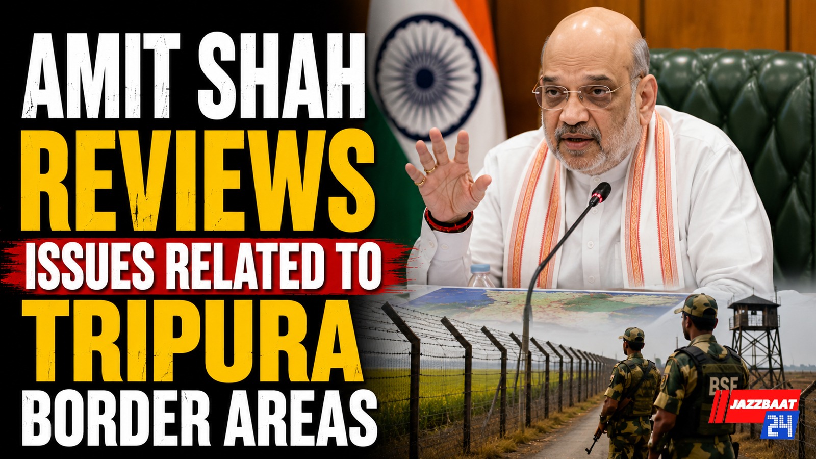 Amit Shah Reviews Issues Related to Tripura Border Areas