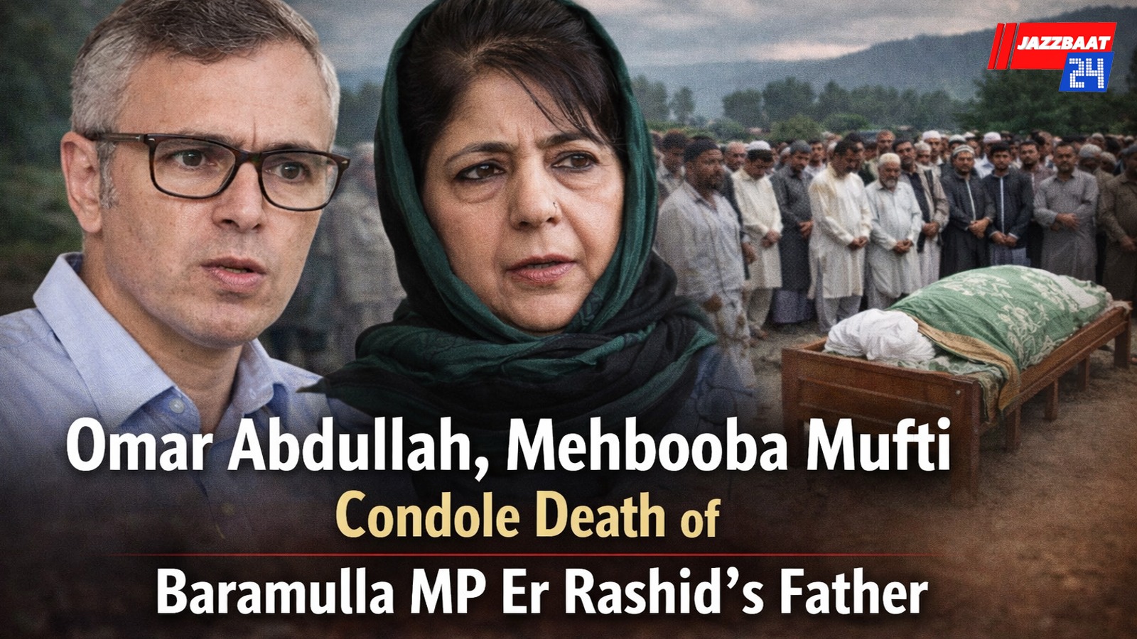 Omar Abdullah, Mehbooba Mufti Condole Death of Baramulla MP Er Rashid’s Father
