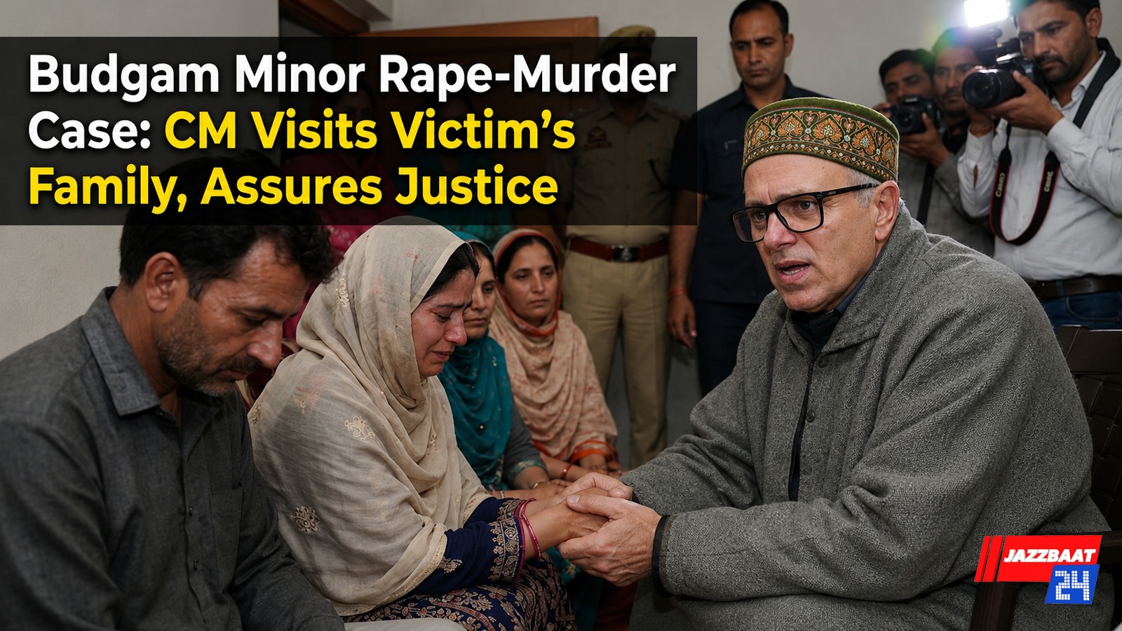 Budgam Minor Rape-Murder Case: CM Visits Victim’s Family, Assures Justice