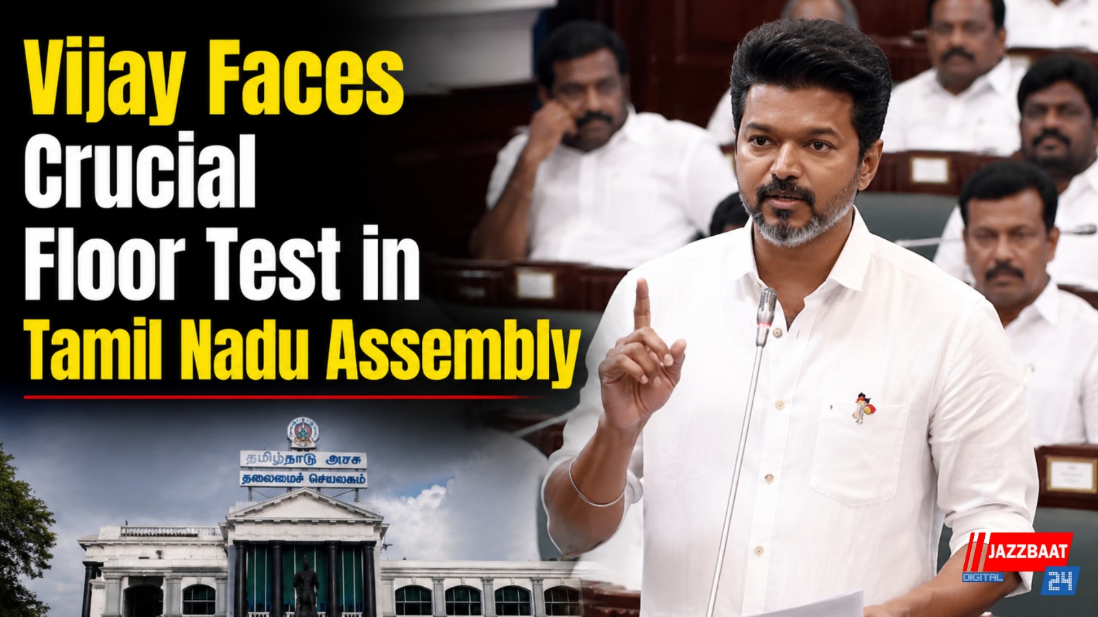 Vijay Faces Crucial Floor Test in Tamil Nadu Assembly
