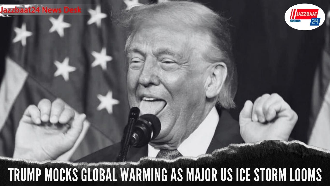 Trump Mocks Global Warming As Major US Ice Storm Looms
