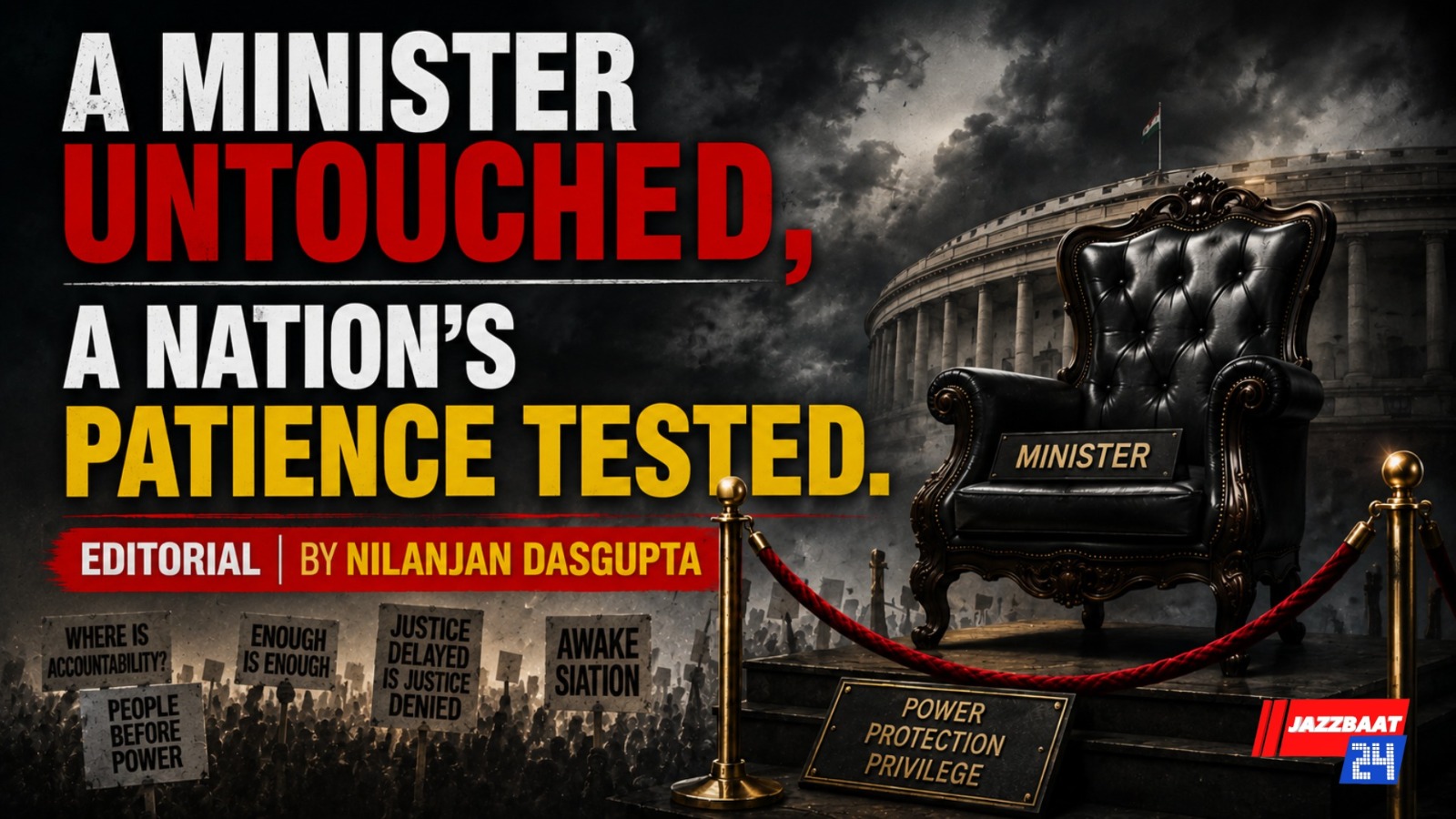 A Minister Untouched, A Nation’s Patience Tested