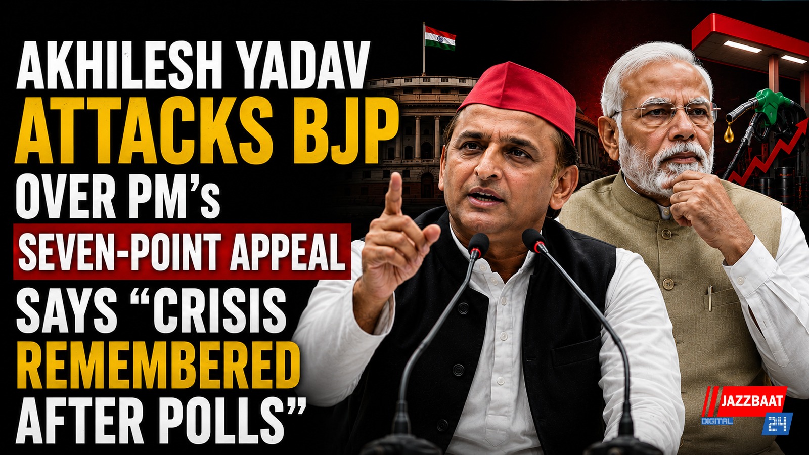 Akhilesh Yadav attacks BJP over PM’s seven-point appeal, says ‘crisis remembered after polls’