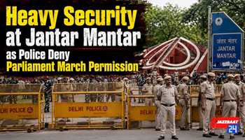 Heavy Security at Jantar Mantar as Police Deny Parliament March Permission