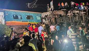 SEVERE TRAIN ACCIDENT AT BALASORE IN ORISSA , DEATH TOLL RISES OVER 200 AND 900 INJURED