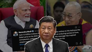 China Protests Modi’s Dalai Lama Tribute