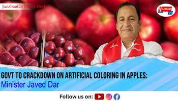 Govt to crackdown on artificial coloring in apples: Minister Javed Dar