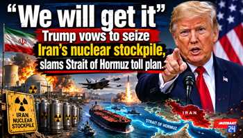 “We will get it”: Trump vows to seize Iran’s nuclear stockpile, slams Strait of Hormuz toll plan

