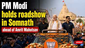 PM Modi holds roadshow in Somnath ahead of Amrit Mahotsav

