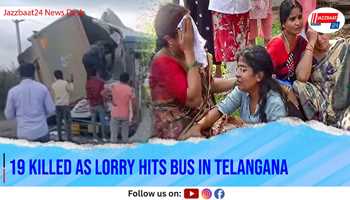 19 Killed as Lorry Hits Bus in Telangana

