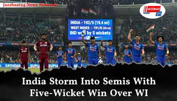 India Storm Into Semis With Five-Wicket Win Over WI
