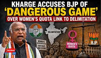 Kharge Accuses BJP of ‘Dangerous Game’ Over Women’s Quota Link to Delimitation