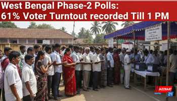 West Bengal Phase-2 Polls: 61% Voter Turnout Recorded Till 1 PM
