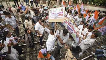 INDIA Bloc Halts Trains, Blocks Roads in Bihar Protest