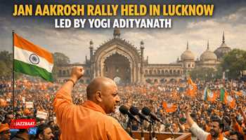 Jan Aakrosh Rally Held in Lucknow Led by Yogi Adityanath
