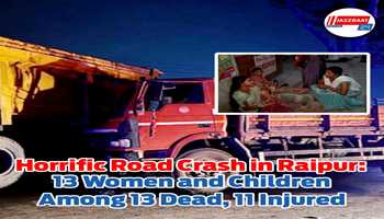 Horrific road crash in Raipur: 13 women and children among 13 dead, 11 injured