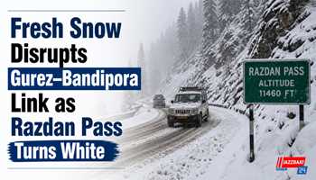Fresh Snow Disrupts Gurez–Bandipora Link as Razdan Pass Turns White