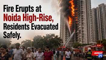 Fire Erupts at Noida High-Rise, Residents Evacuated Safely